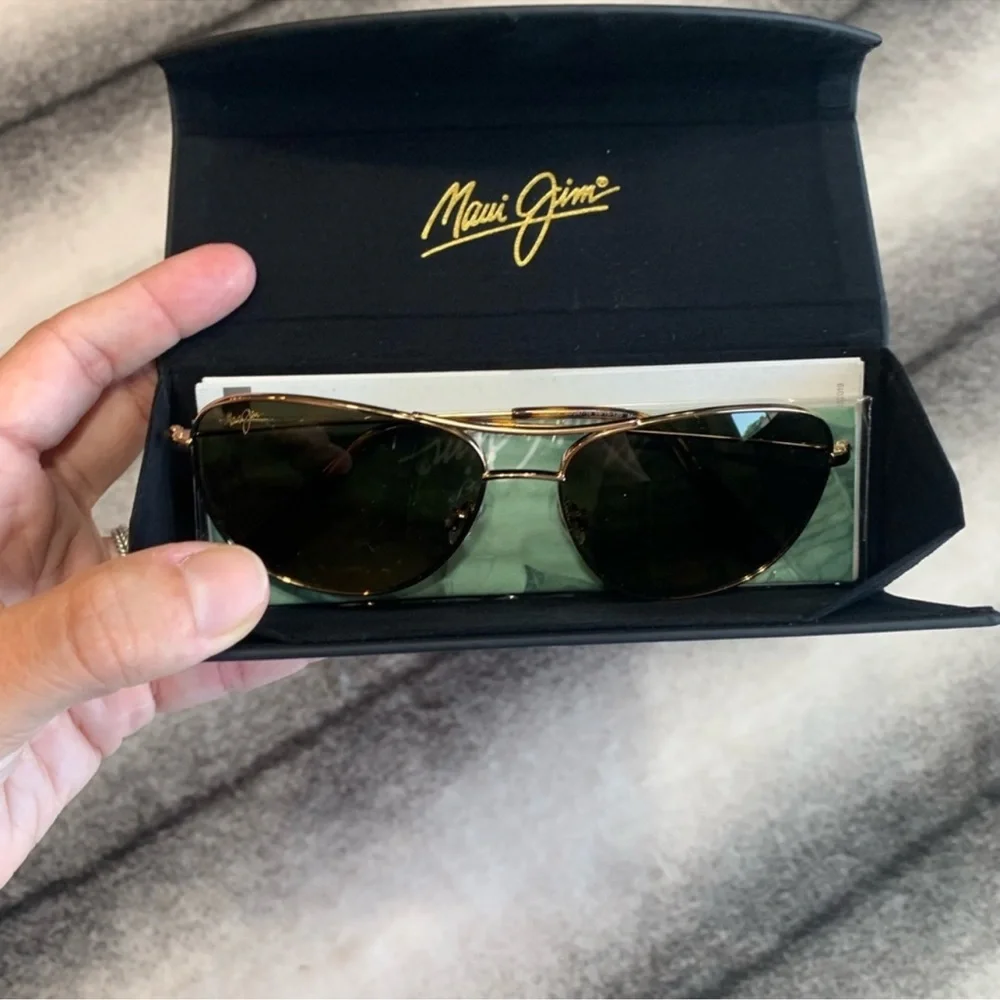 Maui Jim Cliff House Polarized Aviator Sunglasses